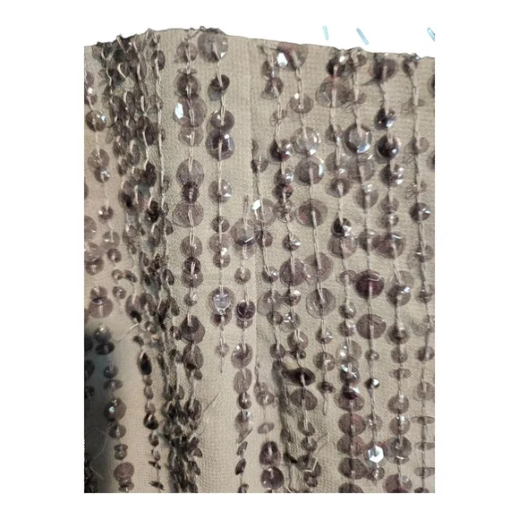 Mac Duggal Sequin Embellished Midi Dress Grey Size 6 - Picture 11 of 11